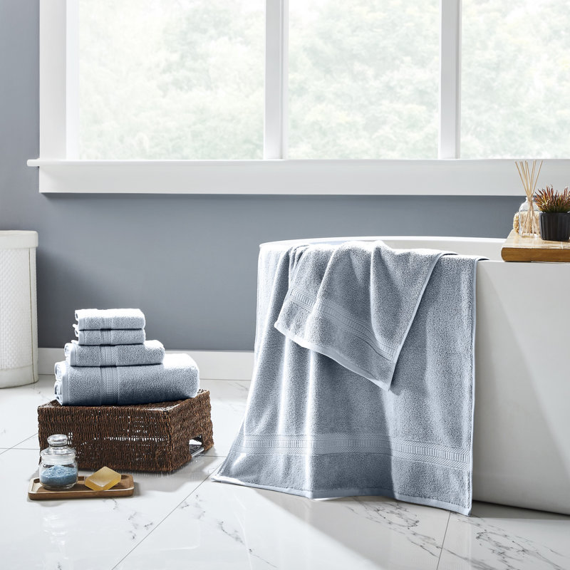 Ensemble de serviettes en rayonne de  6 pièces Modern Soft - Ultra doux et absorbant, Aube