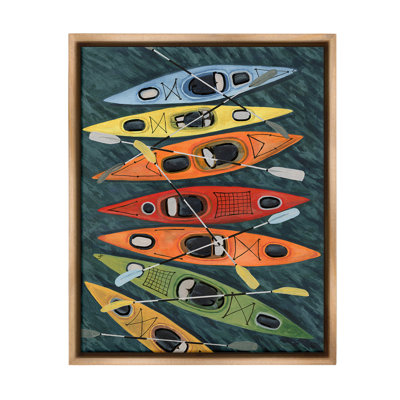 " Rainbow Hue Kayaks " by Michael Willett