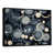 Toile avec cadre flottant noir sélectionné