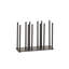Iron Black 3-Section Horizontal Ramekin and Lid Organizer-1120434175