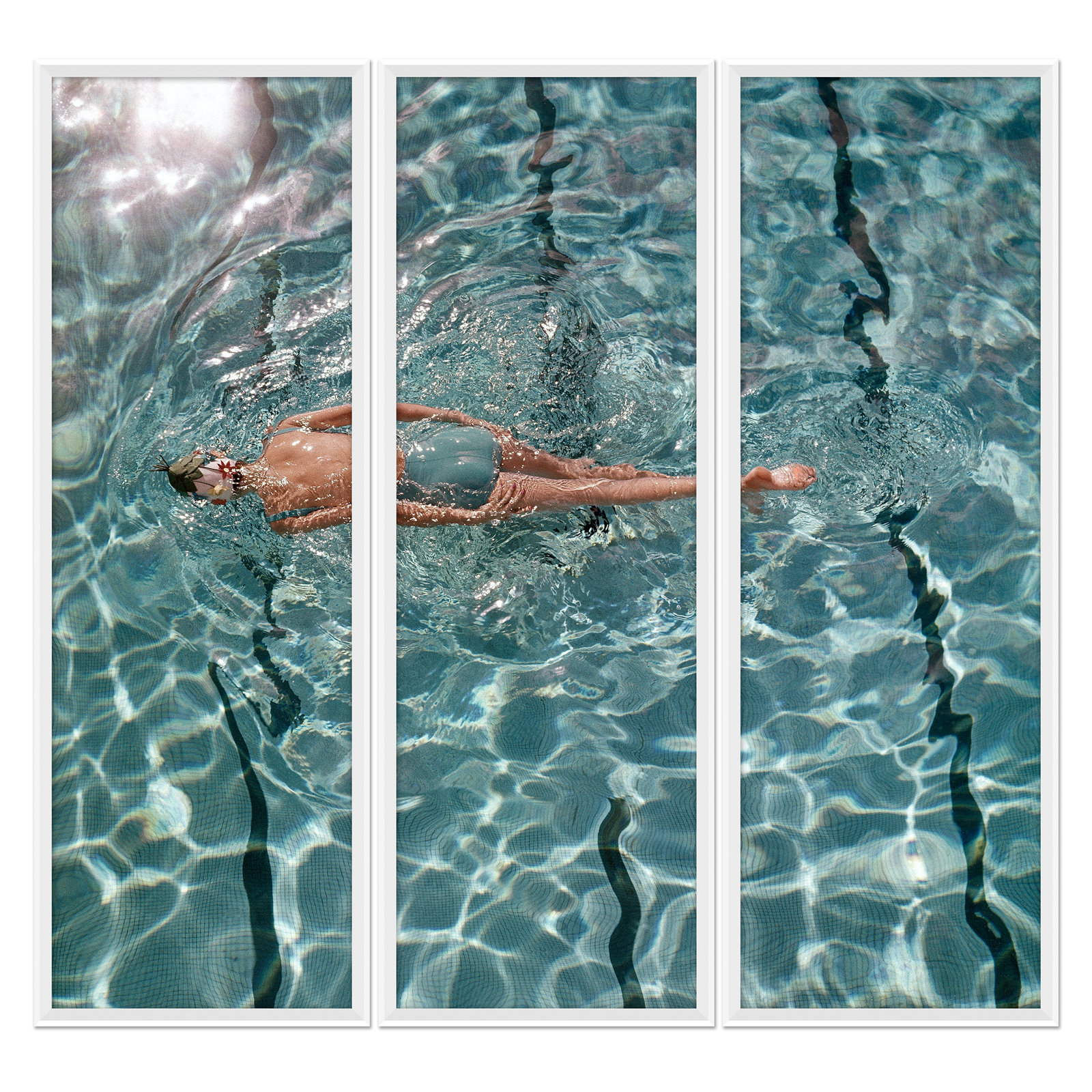 Glamour "Summer U.S.A." Photo Print, 46" H x 48" W x 1.75" D, White