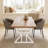 Farmhouse Dining Table with X-Shaped Trestle Base (Seats 6)-1346051906