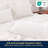 Queen Size 100% Cotton 6-Piece Bed Sheet Set Soft, Breathable & Naturally Textured - White