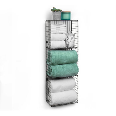 Dickens Metal Wall Organizer with Wall Baskets