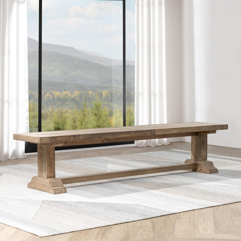 Banc en bois de pin récupéré Elliott