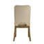Ensemble de salle à manger 6 pièces comprenant une table extensible de 45 cm, un plateau rectangulaire style planches, une chaise rembourrée et un banc, ainsi que des meubles de salon en bois.