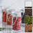 Argon Tableware - Glass Storage Jars with Labels - 70ml Seal-45957956