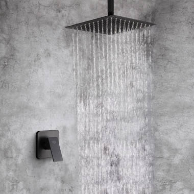 Juno Fabeno Wall Mount Shower Head with Handheld Shower and Faucet