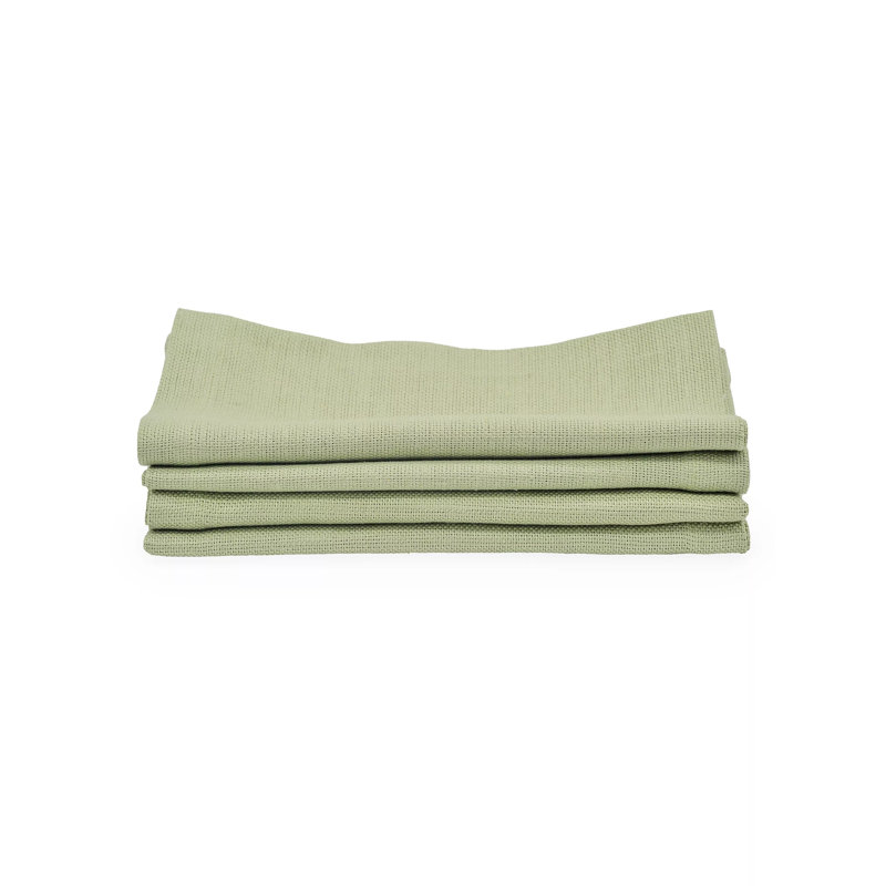 Texture Linen Square Napkins, Sage