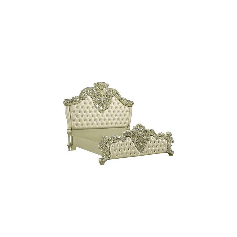 Upholstered Wingback Bed