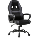 Inbox Zero Adjustable Ergonomic Faux Leather Swiveling PC & Racing Game Chair
