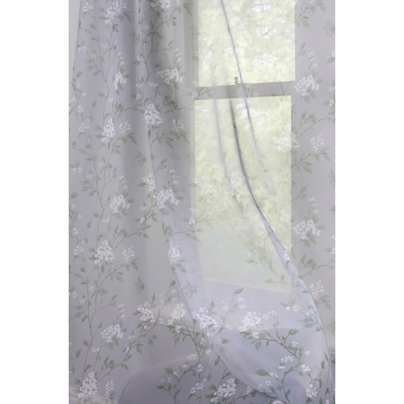 Hillingdon Voile Semi Sheer Curtain Single Panel, 150cm Width x 137cm Drop