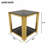 Modern Black Mirror End Table