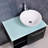 Marleni 28 " W Wall Mounted 1 Single Vanity Bathroom Vanity With Tempered Glass Top