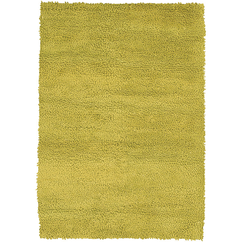 Luxe Hand-Woven Strata Solid Shag Wool Rug, 7'9" x 10'6"