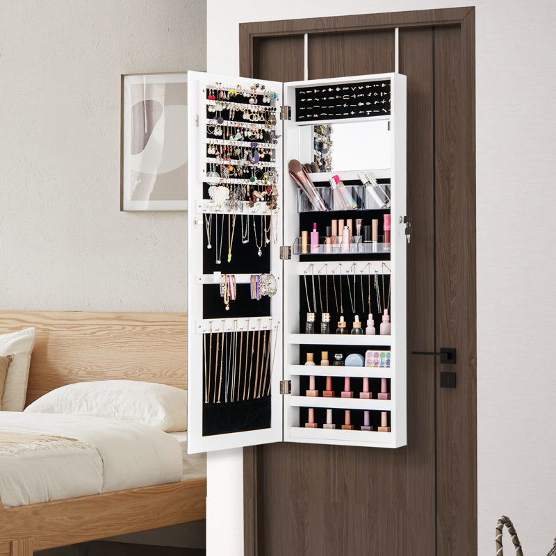 Jewelry Armoire, White