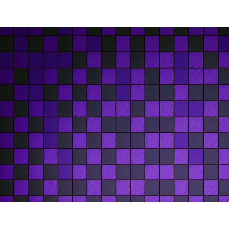 Machine Printed Comforter, Twin Comforter, Navy/Purple Checkered