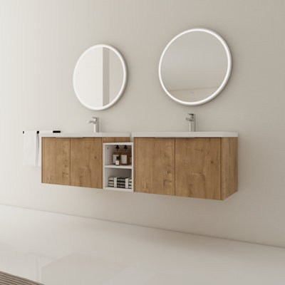 Ensemble de meuble-lavabo flottant 72 po