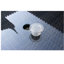 Table d'extérieur brun avec plateau en verre transparent - structure en aluminium et protection contre l'eau, assemblage inclus, patio rectangulaire trempé et brun