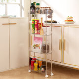 15.7'' W Utility Cart with Wheels