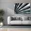 «Industrial Abstract - Vanish Point Metal 1» par Life BeautifuLEE, art mural sur toile, 60 po x 40 po