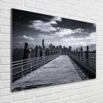 New York Panorama - No Frame Print on Glass