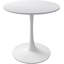Table de salle à manger ronde 31,5 ", plateau avec base en métal-1030058550