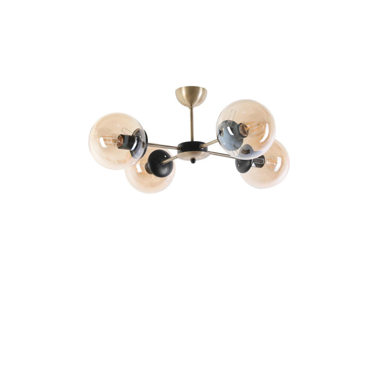 Congdon 4 - Light Sputnik Chandelier, Amber