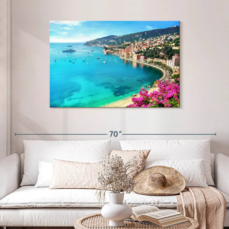 Gillard Villefranche-Sur-Mer Coastal Gillard, H 30 po x l 45 po
