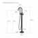 Circular Single Handle Tub Faucet