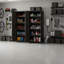 Grande armoire de rangement robuste avec 2 portes, espresso-58931529-58931535