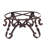 Modern Vintage Oxidized Hand Hammered Copper with Hand Forged Wrought Iron Round Coffee Table