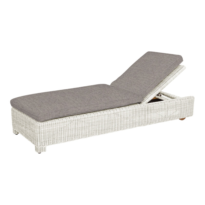 Sag Harbor Outdoor Chaise Lounge, Ash, Sag Harbor Classic White