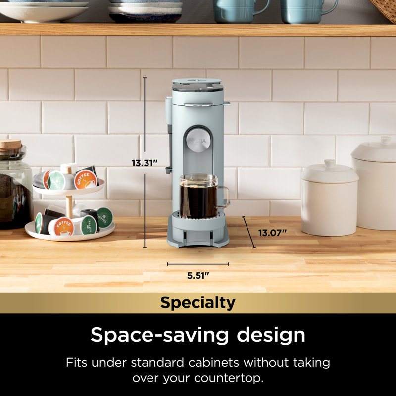 Ninja® Single-Serve Pods & Grounds Specialty Coffee Maker, Glacier Blue