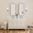 Cyrille Recessed & Surface Framed Medicine Cabinet with Mirror and Shelves-860957889-816041148