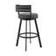 Chaise pivotante grise en faux cuir-1970450955-1970450996