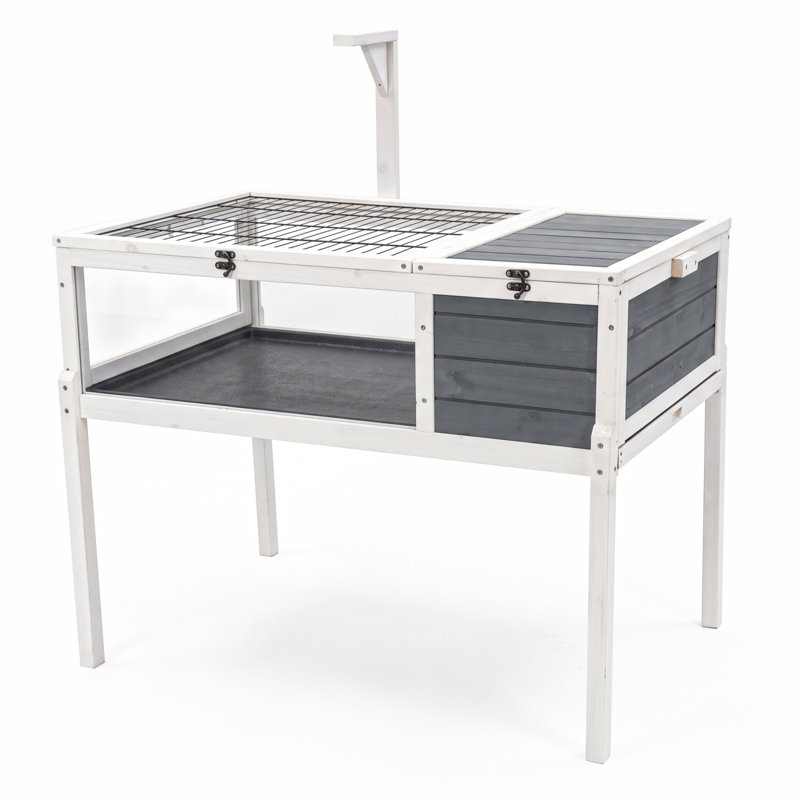 Enceinte en bois massif avec ventilation Turtle Habitat 39,5 x 24,4 x 39,8 po