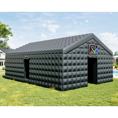 Pop-Up Nightlife AMERLIFE Large Black Inflatable Night Club Tent for Adults with 2 Side Doors