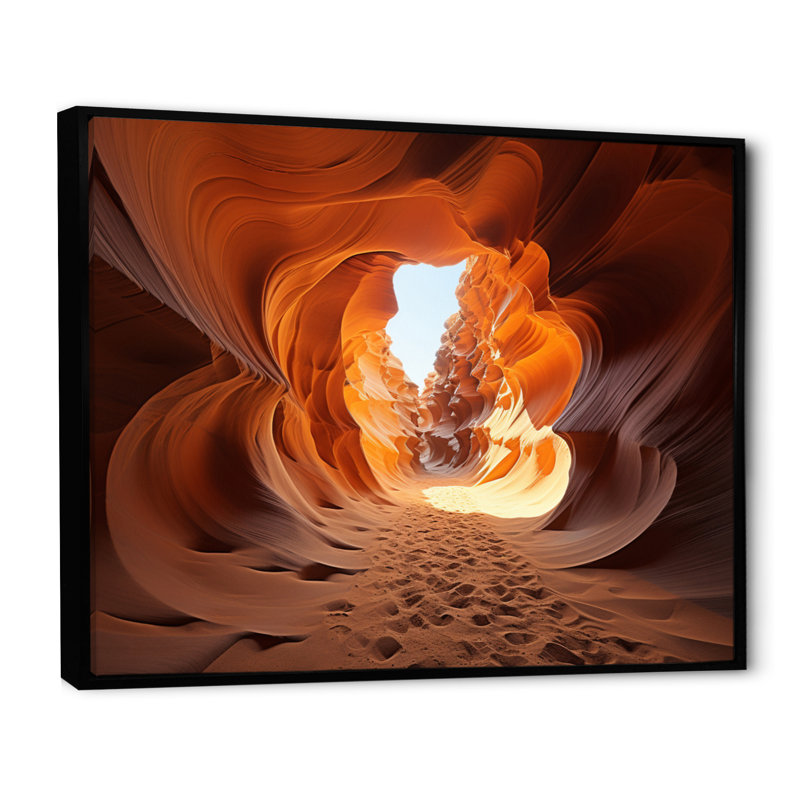 Désert arches II - impression, H 34 po x l 44 po x P 1,5 po, Cadre flottant noir