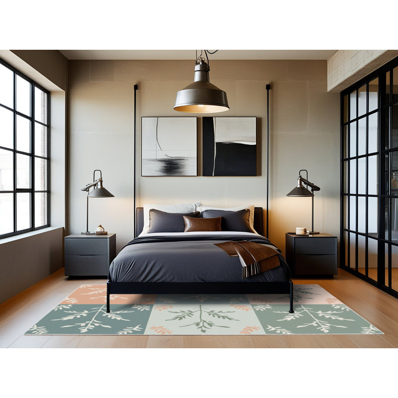 Blushing Petals Rug, Round 8'