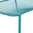 Teal Outdoor Stackable Chairs, Stable Frame, Rounded, 26"X22.09"X26 Iron Minimalist Look, 26" W X 22.09" D H,