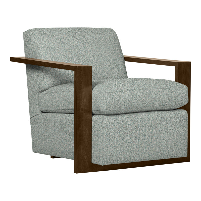 Thom Filicia Home 32" Wide Upholstered Armchair, Havana, Tuck Water