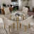 5-Piece Round Glass Dining Table Set-939838826-939838738-943463588