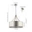 Lustre tambour 3 lumières Scheffer
