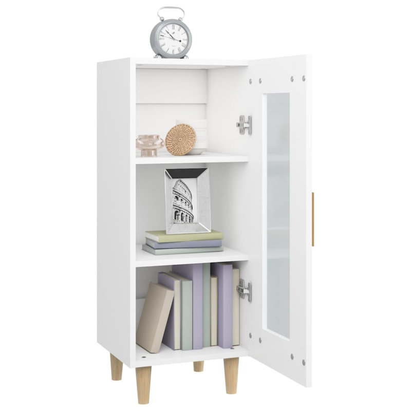 Jhaban 1 -Door Accent Cabinet, White