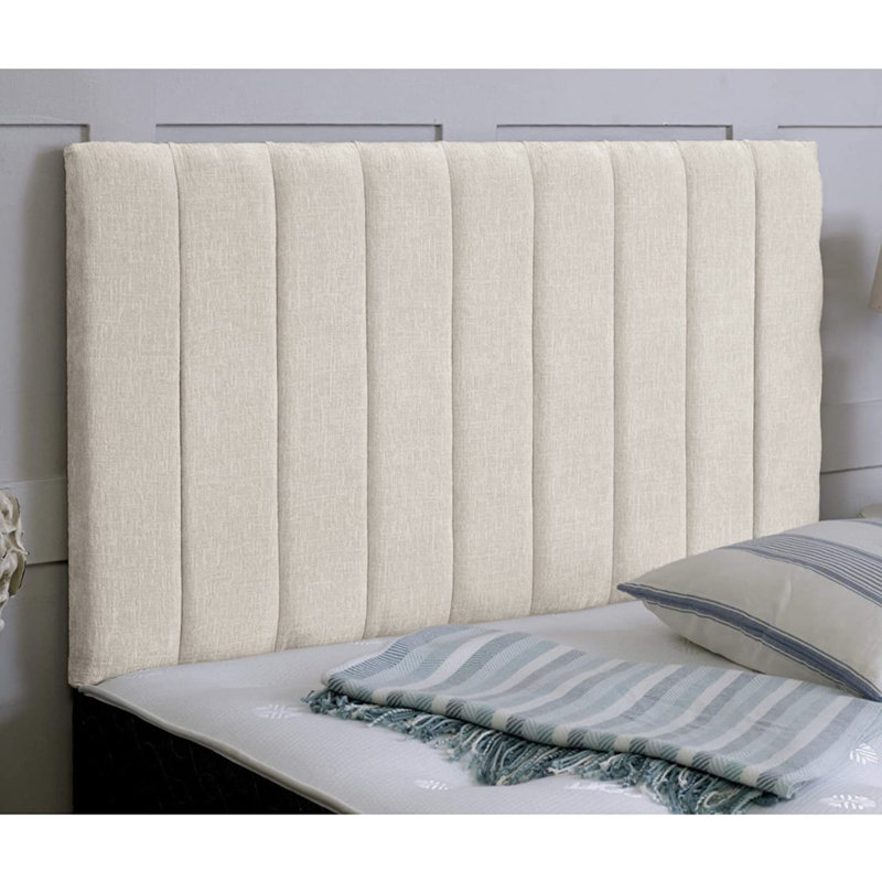 Cartha Upholstered Headboard, Cream, Super King (6')
