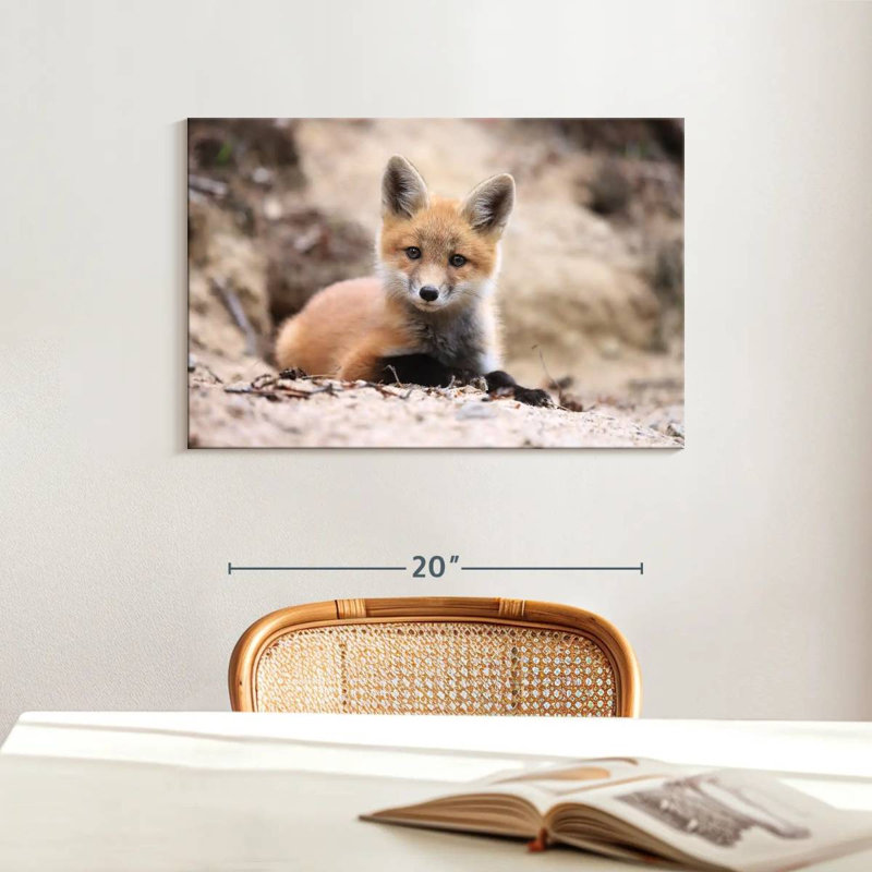 Little Brown Fox, 16" H x 24" W