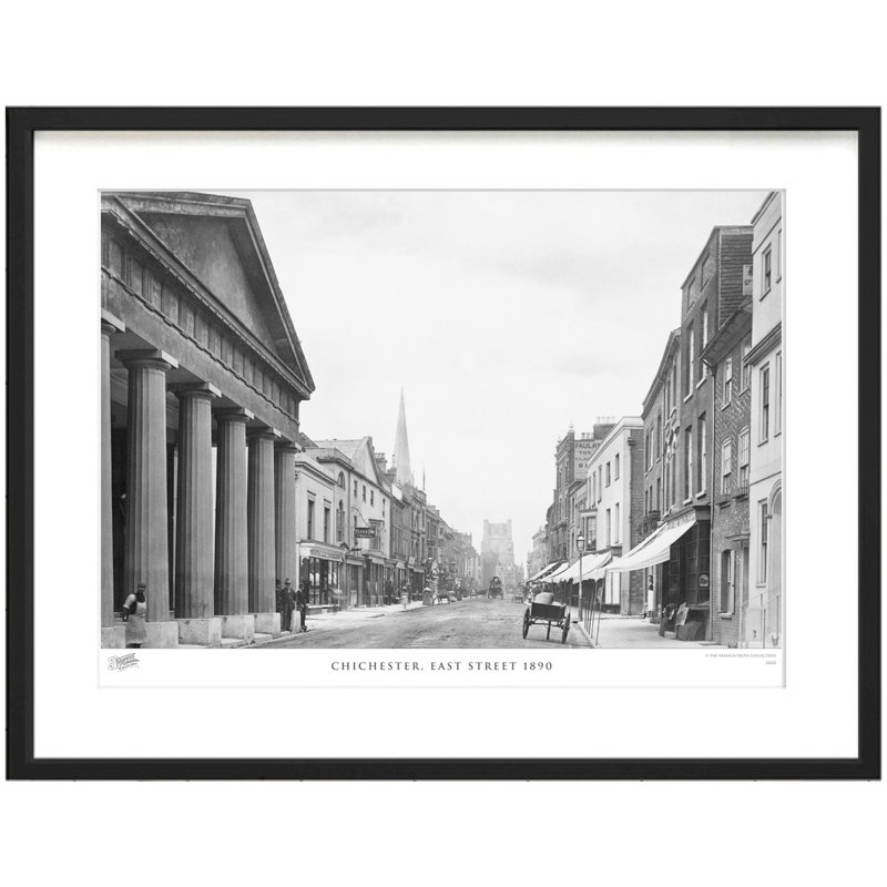 Chichester, East Street 1890 by Francis Frith - Single Picture Frame Print, 45cm H x 60cm W x 2.3cm D