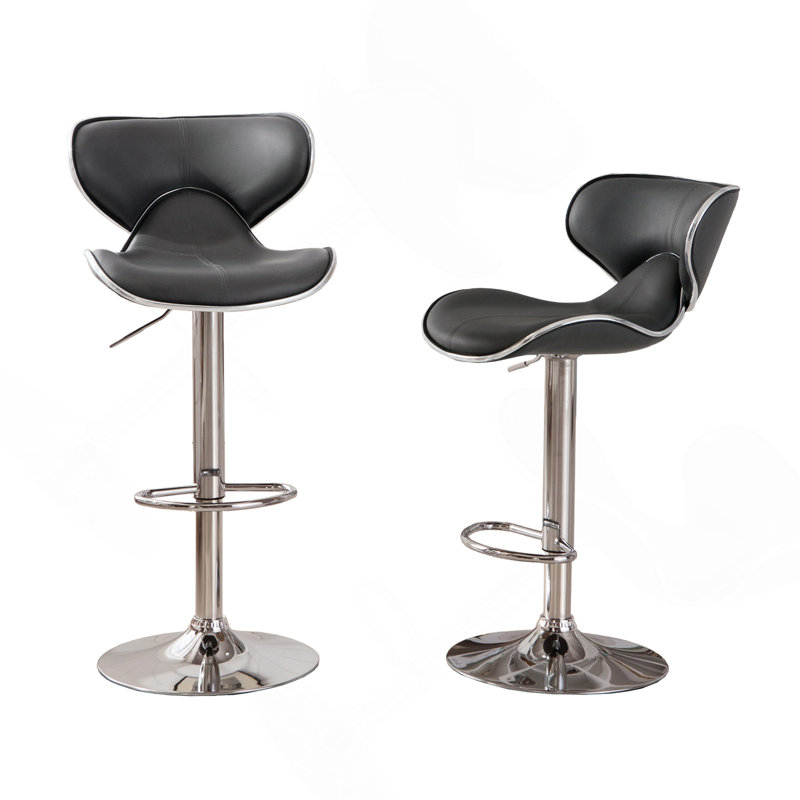 Ensemble de 2 tabourets de bar Upholstery Airlift, Gris