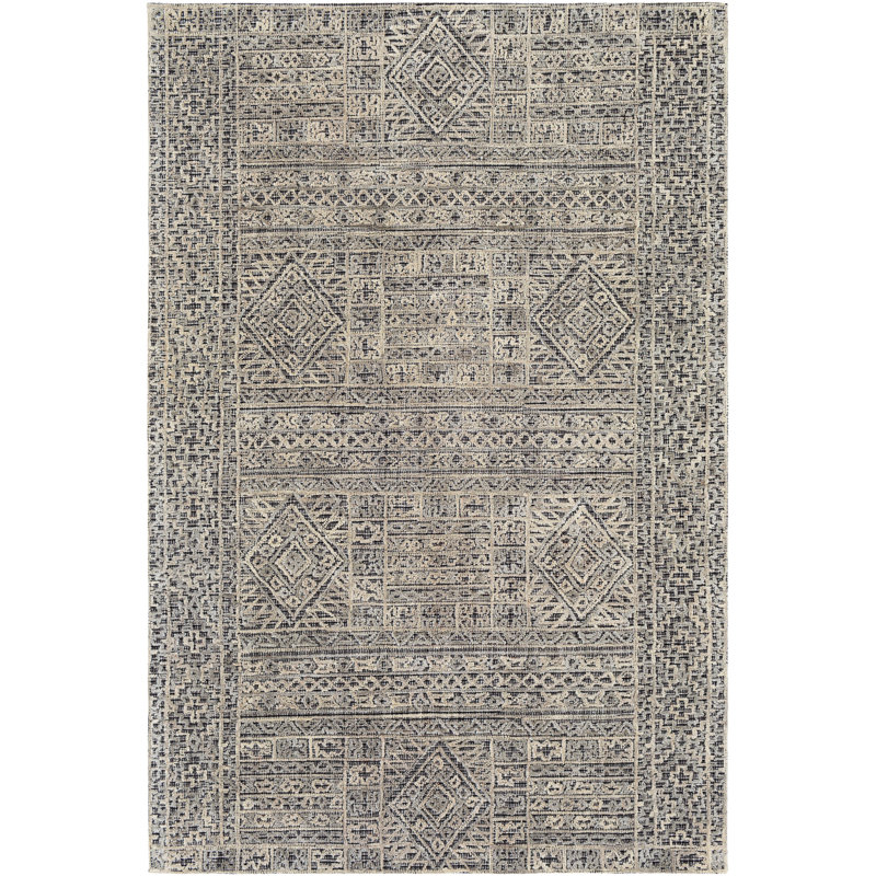 Oakland Wool Southwestern Area Rug, Rectangle 2' x 3'